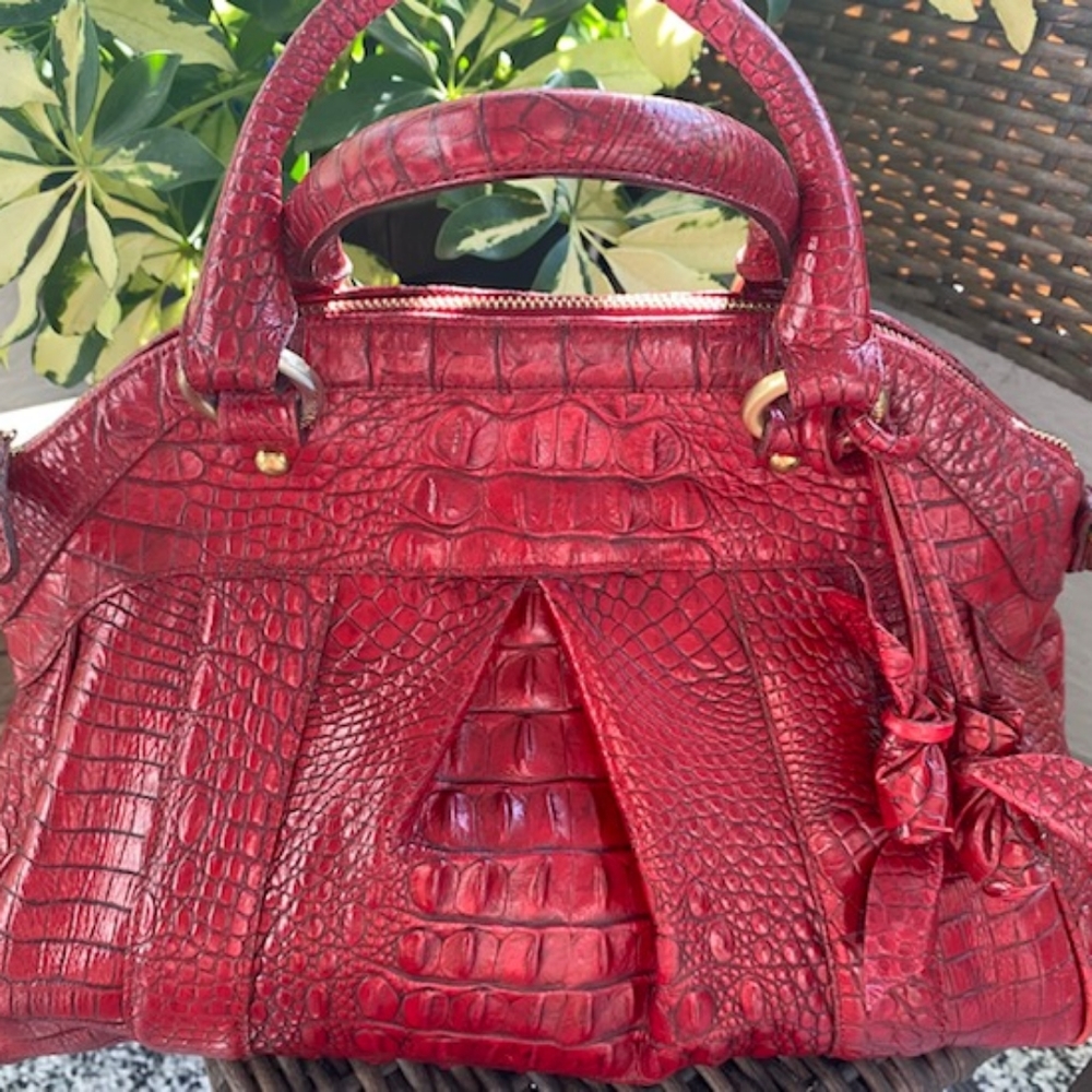 Red Brahmin Satchel